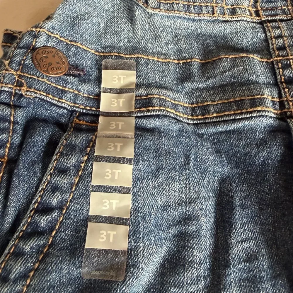 NWT OshKosh B'gosh Classic Blue Denim Overalls